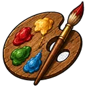 Paleta de pintor: visual próprio do Zanolla BOT